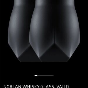 Norlan Black Whisky Glass Set